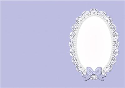 A5 Pearls and Lace Card Front or Insert