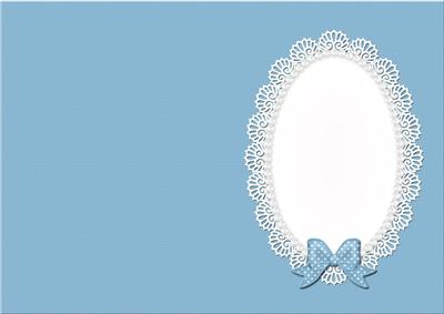 A5 Pearls and Lace Card Front or Insert