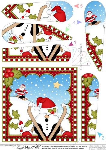 Christmas Snowball Sam Fan Pyramage Topper
