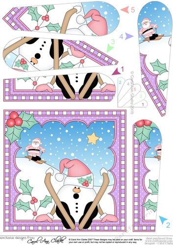 Christmas Snowball Sam Fan Pyramage Topper