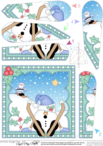 Christmas Snowball Sam Fan Pyramage Topper