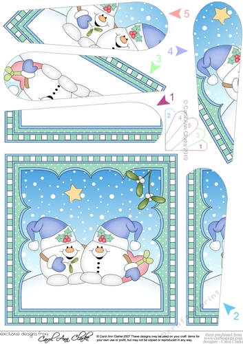 Christmas Snowball Sam Fan Pyramage Topper