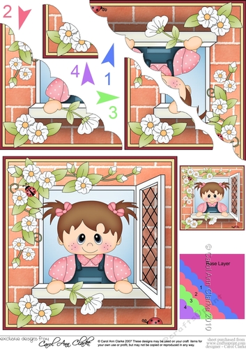 Scalloped Corner Stacker - Through the Window - Little Toddler