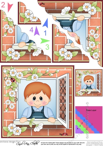 Scalloped Corner Stacker - Through the Window - Little Toddler