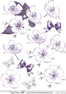 Apple Blossom 3D Decoupage Sheet