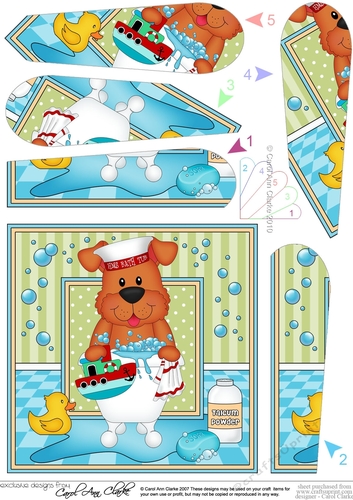 Fan Pyramage Topper - Bathtub Buddies - Little Rusty Dog