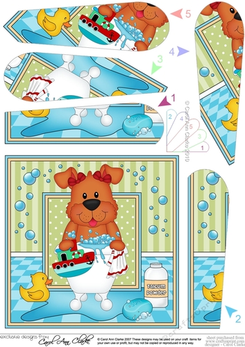 Fan Pyramage Topper - Bathtub Buddies - Little Rusty Dog
