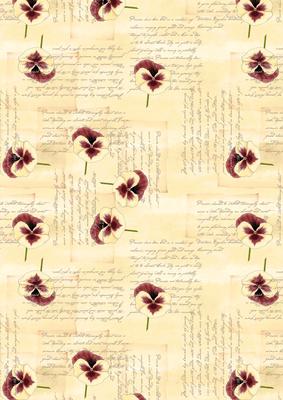 Pansy, Lace and Pearls Matching Backing Paper
