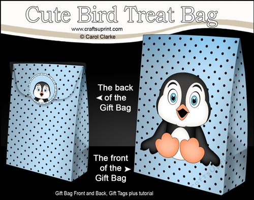 3D Gift Bag Mini Kit - Cute Little Pip Penguin
