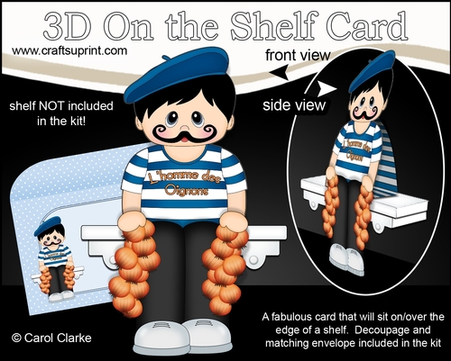 3D On the Shelf Card Kit - LHomme dOignon Lorenzo is the Onion Seller