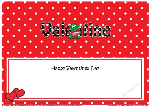 Large DL Be Mine VALENTINE insert with Cute Dino