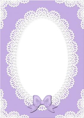 A4 Pearls and Lace Card Front