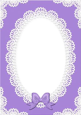 A4 Pearls and Lace Card Front
