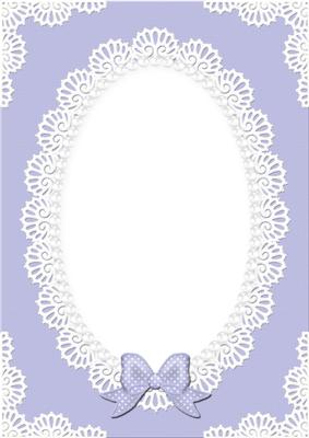 A4 Pearls and Lace Card Front