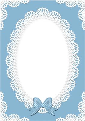 A4 Pearls and Lace Card Front