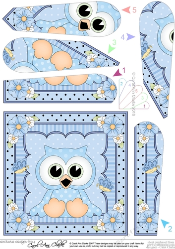 Cute Little Hoot Owl Fan Pyramage Topper