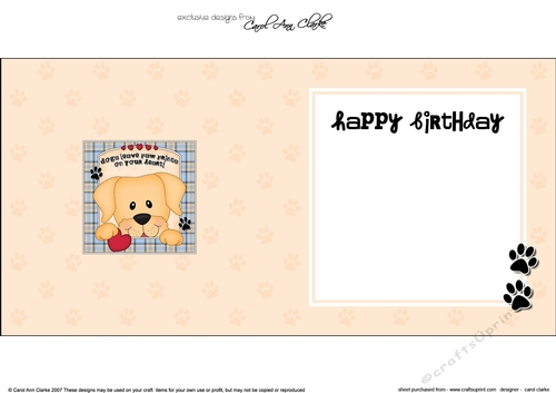 Square landscape insert - Dogs Leave Paw Prints - Golden Labrador Dog Sunny