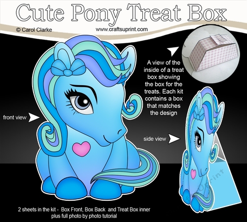 3D Cute Treat Box Gift Set Mini Kit - Cute Little Pony Lightning