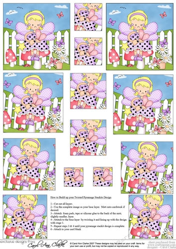 Cute Girlz Twisted Pyramage sheet