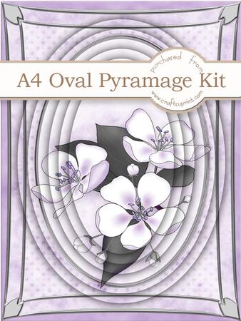 A4 Apple Blossom in Lilac Pyramage Kit