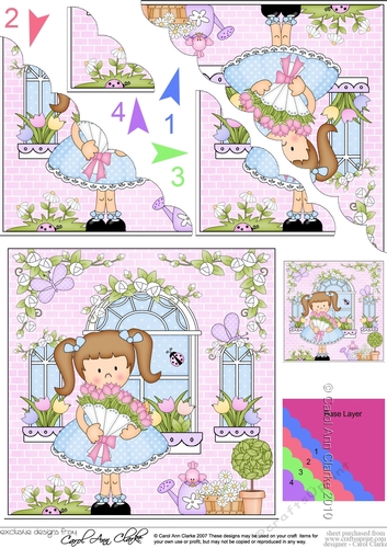 Rose Cottage Girlz Scalloped Corner Stacker