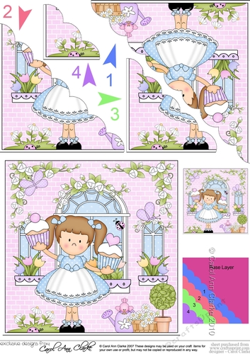 Rose Cottage Girlz Scalloped Corner Stacker
