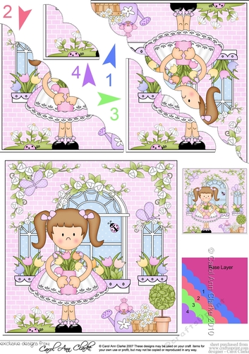Rose Cottage Girlz Scalloped Corner Stacker