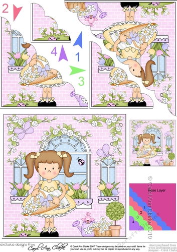 Rose Cottage Girlz Scalloped Corner Stacker