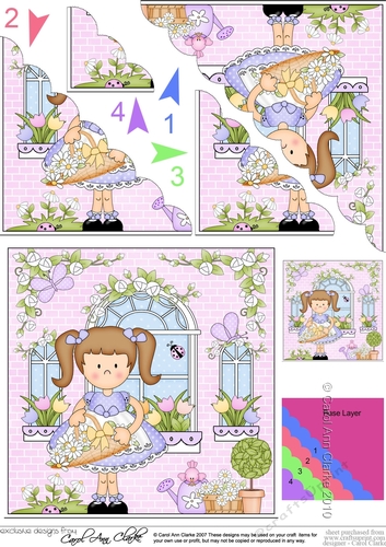 Rose Cottage Girlz Scalloped Corner Stacker