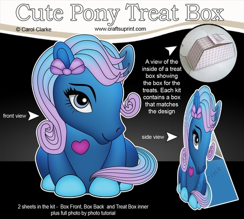 3D Cute Treat Box Gift Set Mini Kit - Cute Little Pony Twinkle