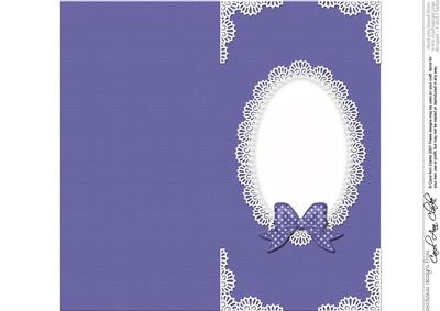 Dl Pearls and Lace Card Front or Insert
