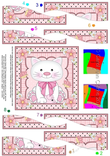 Cute Little Cat Wavy Spiral Side Stacker