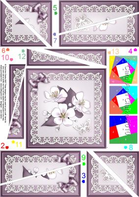 Apple Blossom Quick Card with Twisted Spiral Side Stacker
