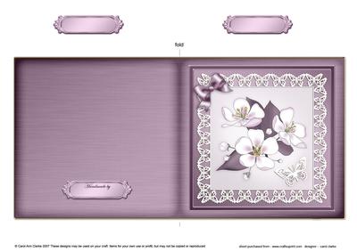 Apple Blossom Cut and Fold Card