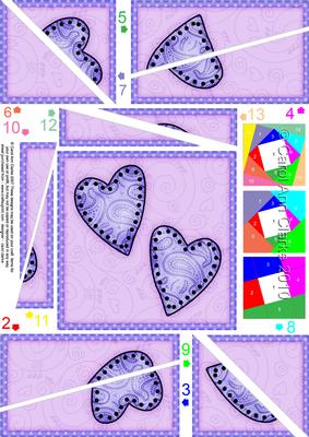 Funky Hearts Quick Card Twisted Spiral Side Stacker