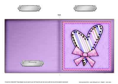 Funky Hearts Cut and Fold Card