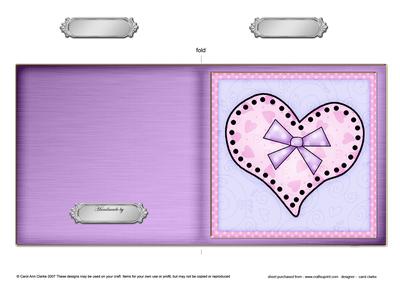 Funky Hearts Cut and Fold Card