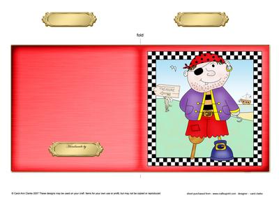 Pirates Ahoy Cut and Fold Card