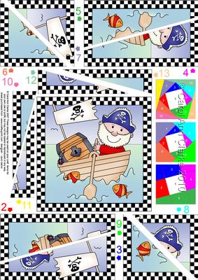Pirates Ahoy Quick Card with Twisted Spiral Side Stacker