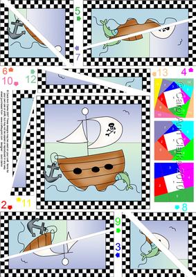 Pirates Ahoy Quick Card with Twisted Spiral Side Stacker
