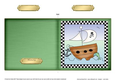 Pirates Ahoy Cut and Fold Card