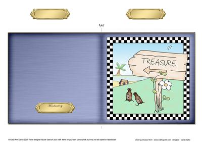 Pirates Ahoy Cut and Fold Card