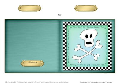 Pirates Ahoy Cut and Fold Card