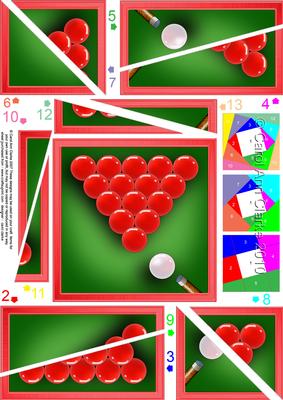 Snooker Quick Card with Twisted Spiral Side Stacker