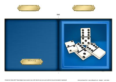 Dominoes Cut and Fold Card
