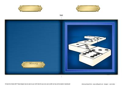 Dominoes Cut and Fold Card