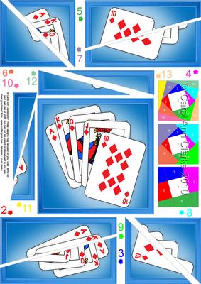 Playing Cards Quick Card with Twisted Spiral Side Stacker