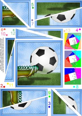 Football Quick Card with Twisted Spiral Side Stacker