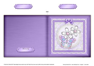 Fluttery Butterfly Cut and Fold Card