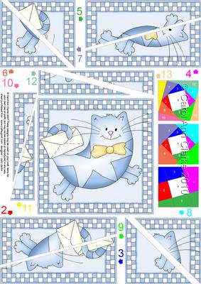 Cute Cat Quick Card Twisted Spiral Side Stacker